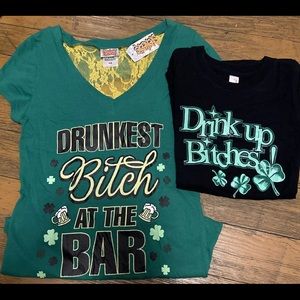 Lot Of 2 St Patricks Day Shirts - NWT